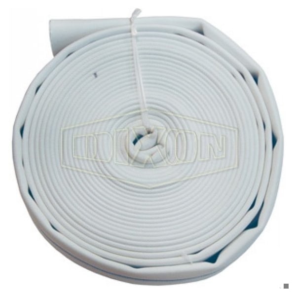 Single Jacket Fire Hose, 1-1/2 in, 100 ft L, 225 psi Working, Polyester, Domestic